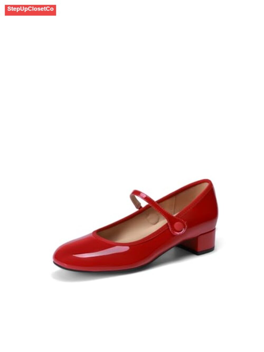 Mary Jane Heels for Women Low Chunky Heel Comfortable Dress Pumps Non-Slip